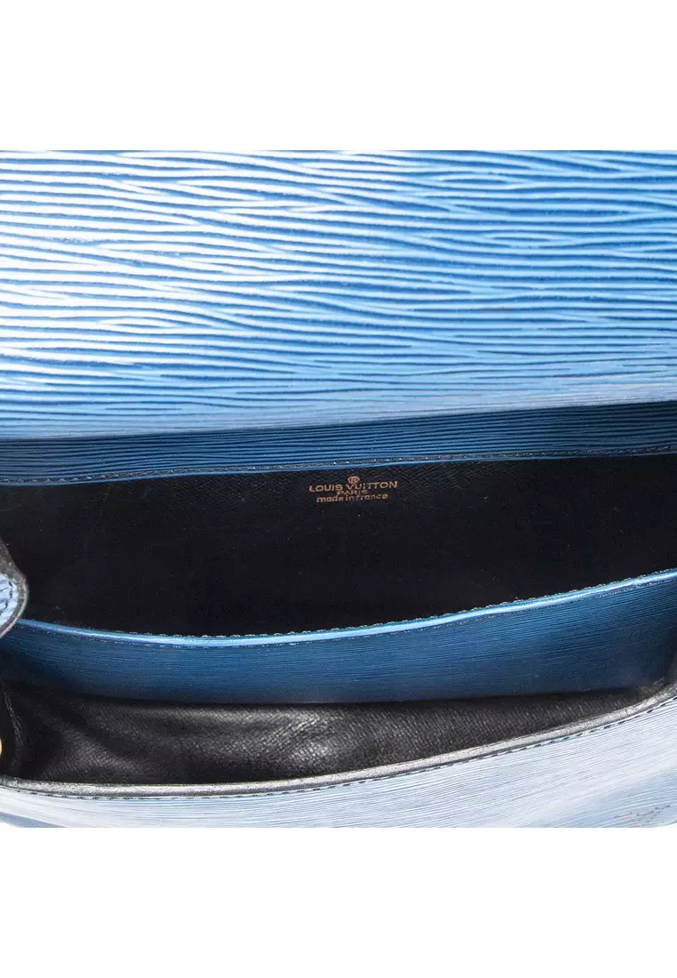 Pre-Loved Cartouchiere Black Stitching MM