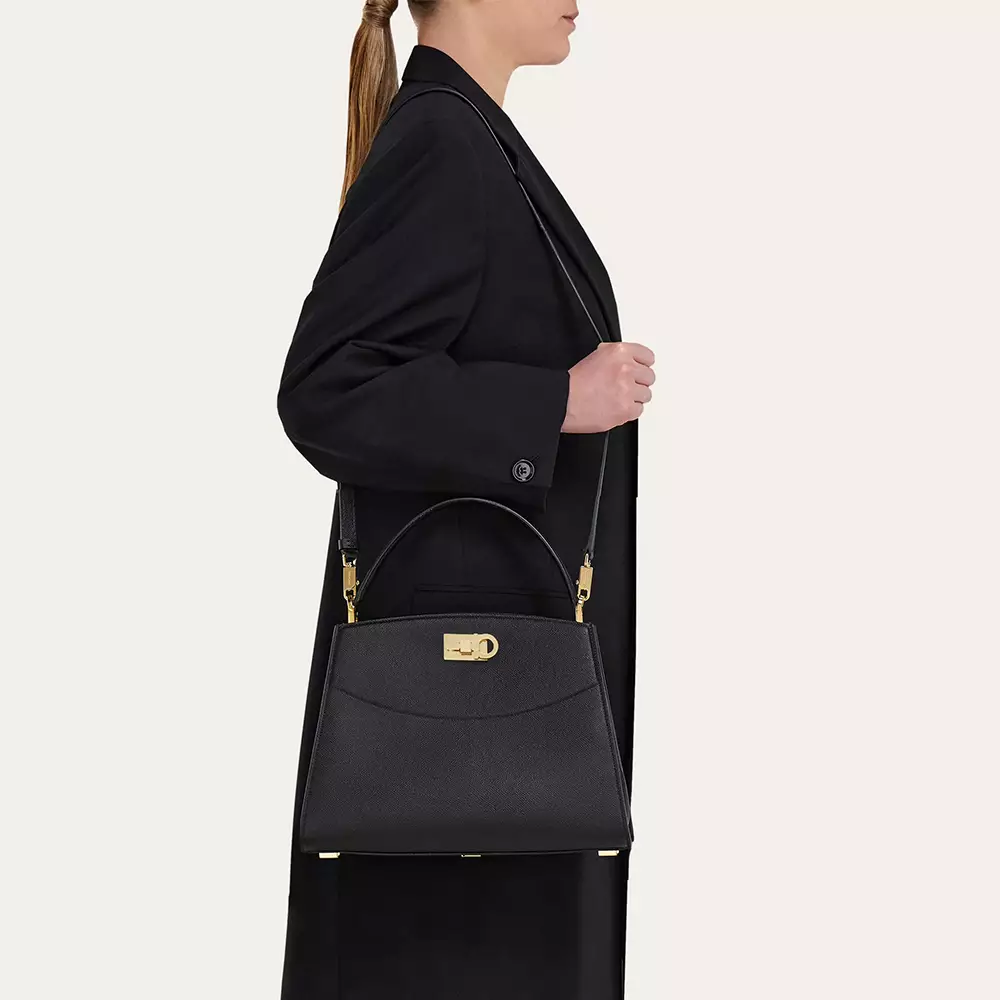 New Studio Box Hammered Calfskin Black
