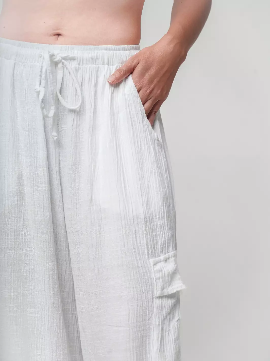 Sun Sleeper Pant White