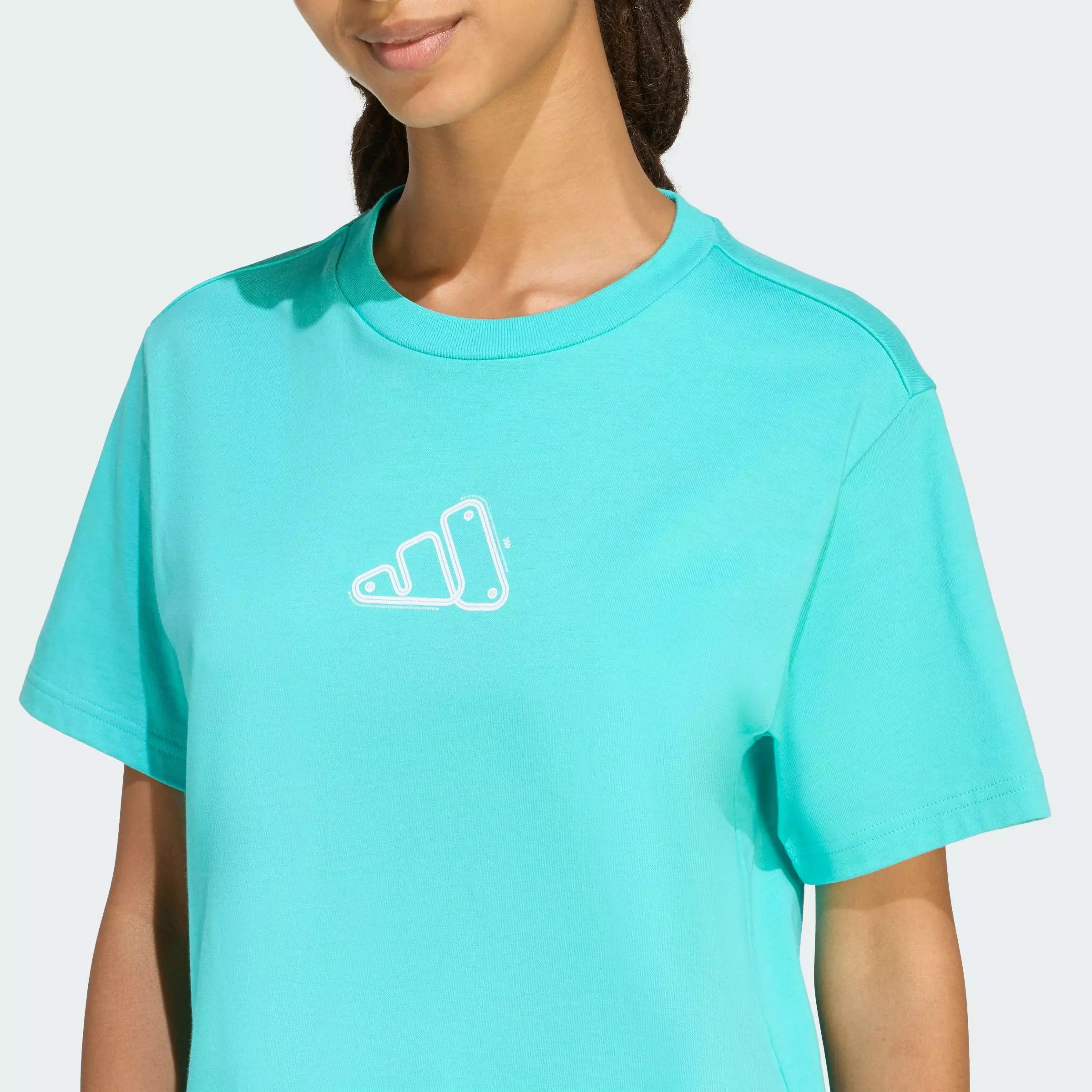 Lifestyle ADRENALINE AESTHETIC GRAPHIC T-SHIRT Women Turquoise JZ7867