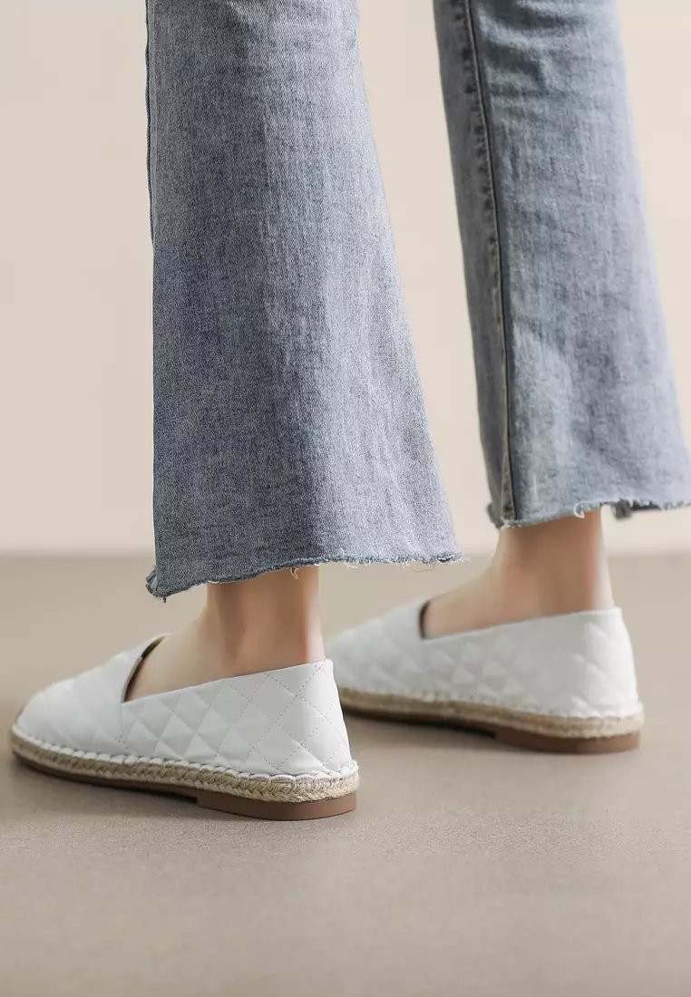 Rhombus texture Synthetic Leather Espadrilles WW221-1