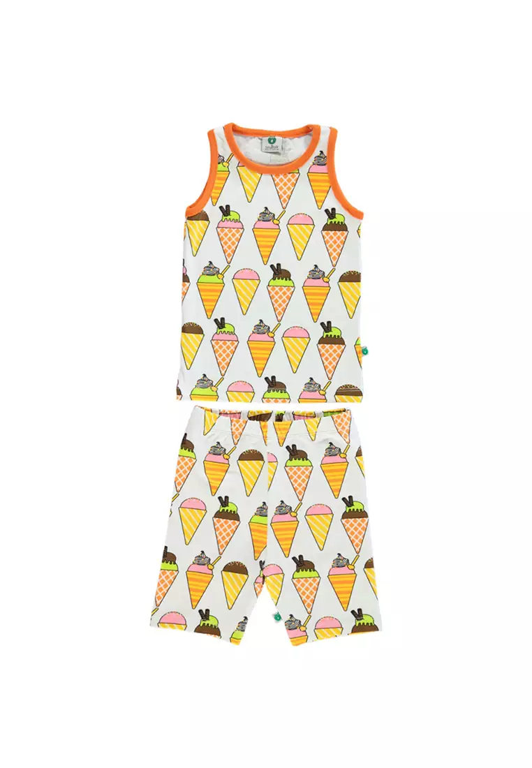 Tank Top and cycling Shorts with ice cream