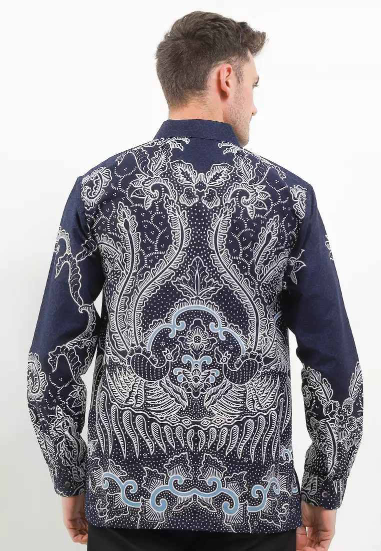Kemeja Batik Pria Lengan Panjang Varen - Batik Prada Hem Lengan Panjang Pria
