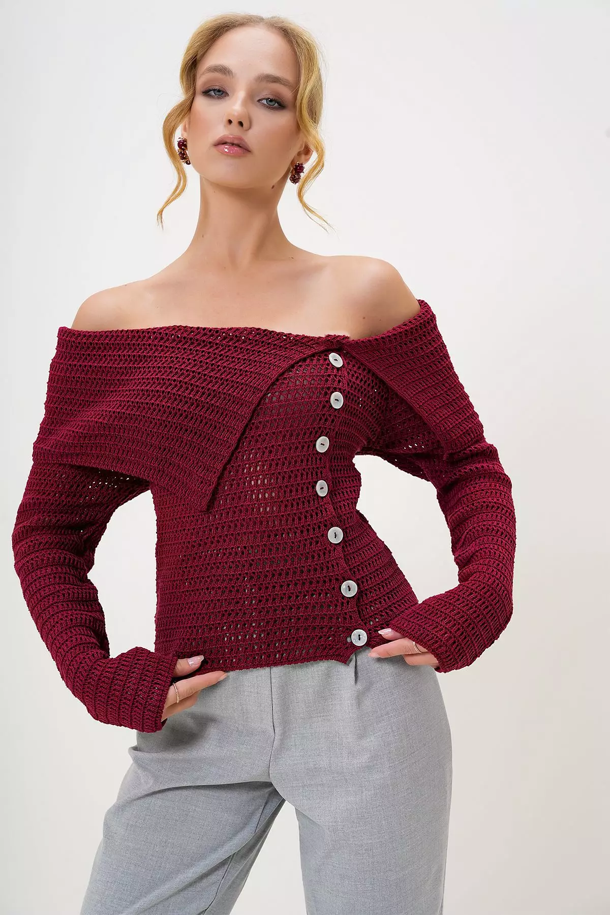 Off Shoulder Sweater