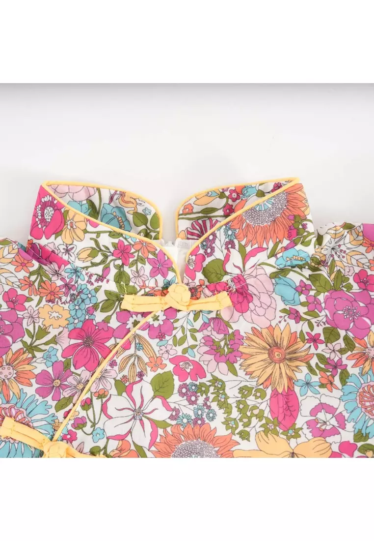 Floral Baby Kids Girl Cheongsam Dress 0854
