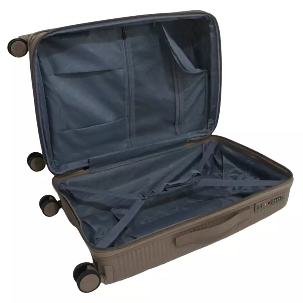 Navy Club Nacio Koper Hardcase - Fiber PP 4 Roda Putar TSA Lock - Size 24 Inch