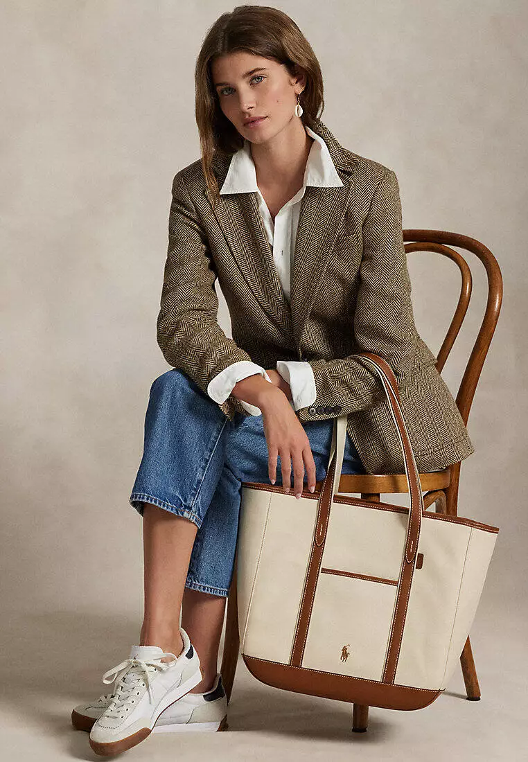 バッグ Polo Ralph Lauren Canvas Leather Bag Canvas travel bag with leather profiles POLO RALPH LAUREN - Nugnes1920