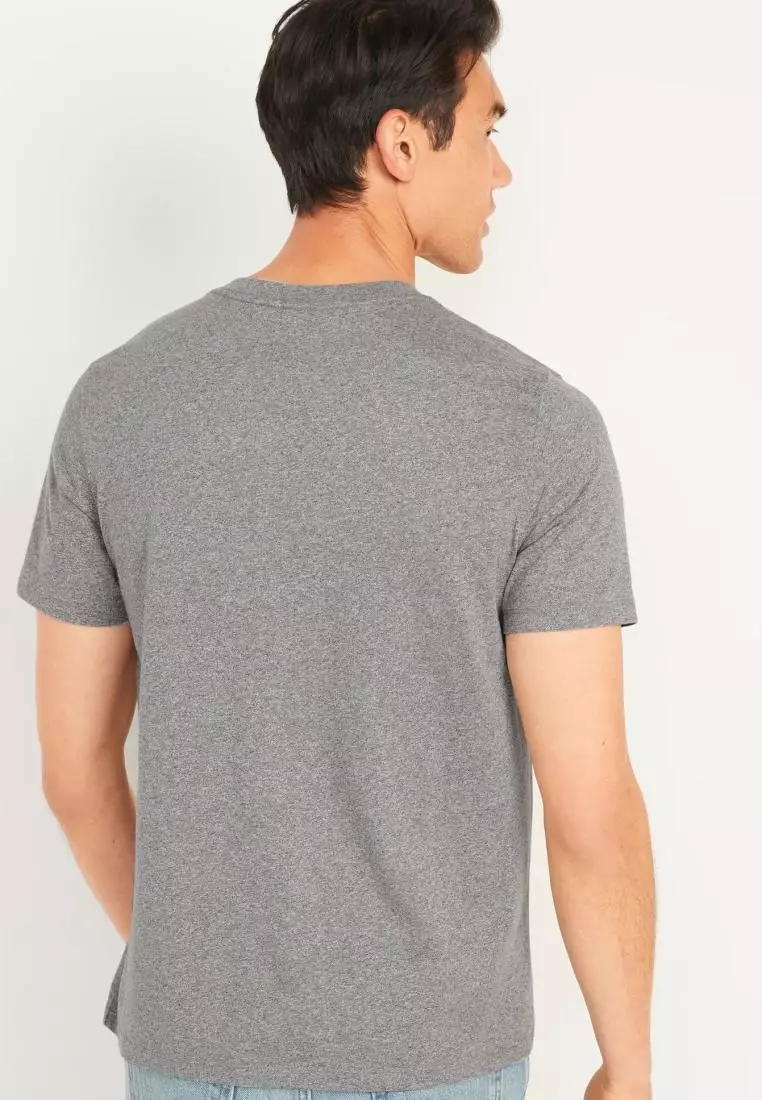 Soft-Washed V-Neck T-Shirt for Men