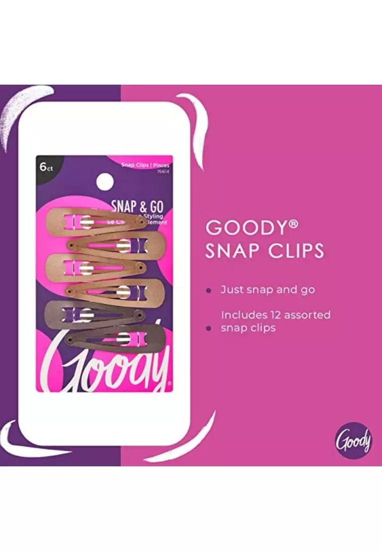 Goody 3000662/ 76614 Contour Clip Brunette 6 on cls