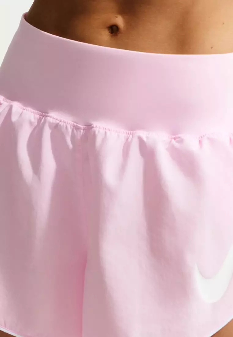 Tempo Flow Swoosh Dri-FIT Mid-Rise Brief-Lined Running Shorts