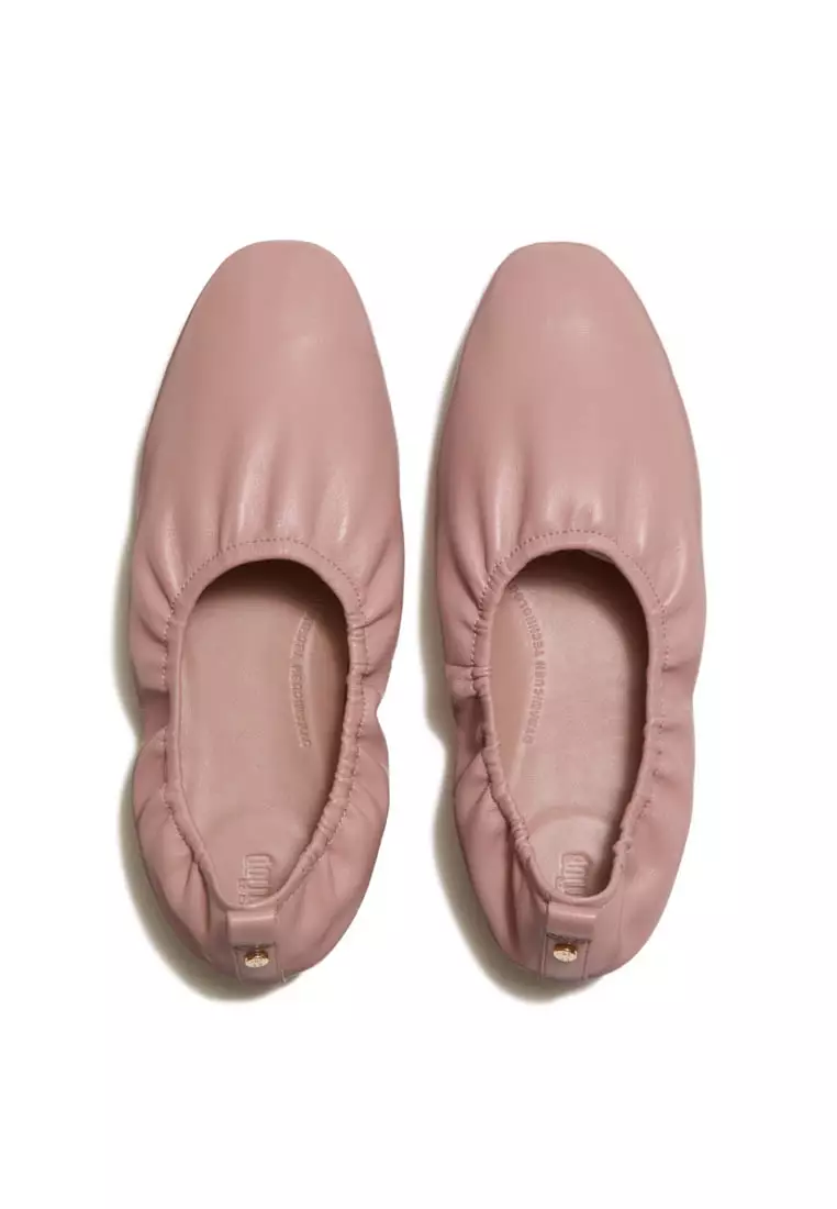DELICATO Women's  Poise Leather Ballerinas - Clay Blush (AAC-E53)