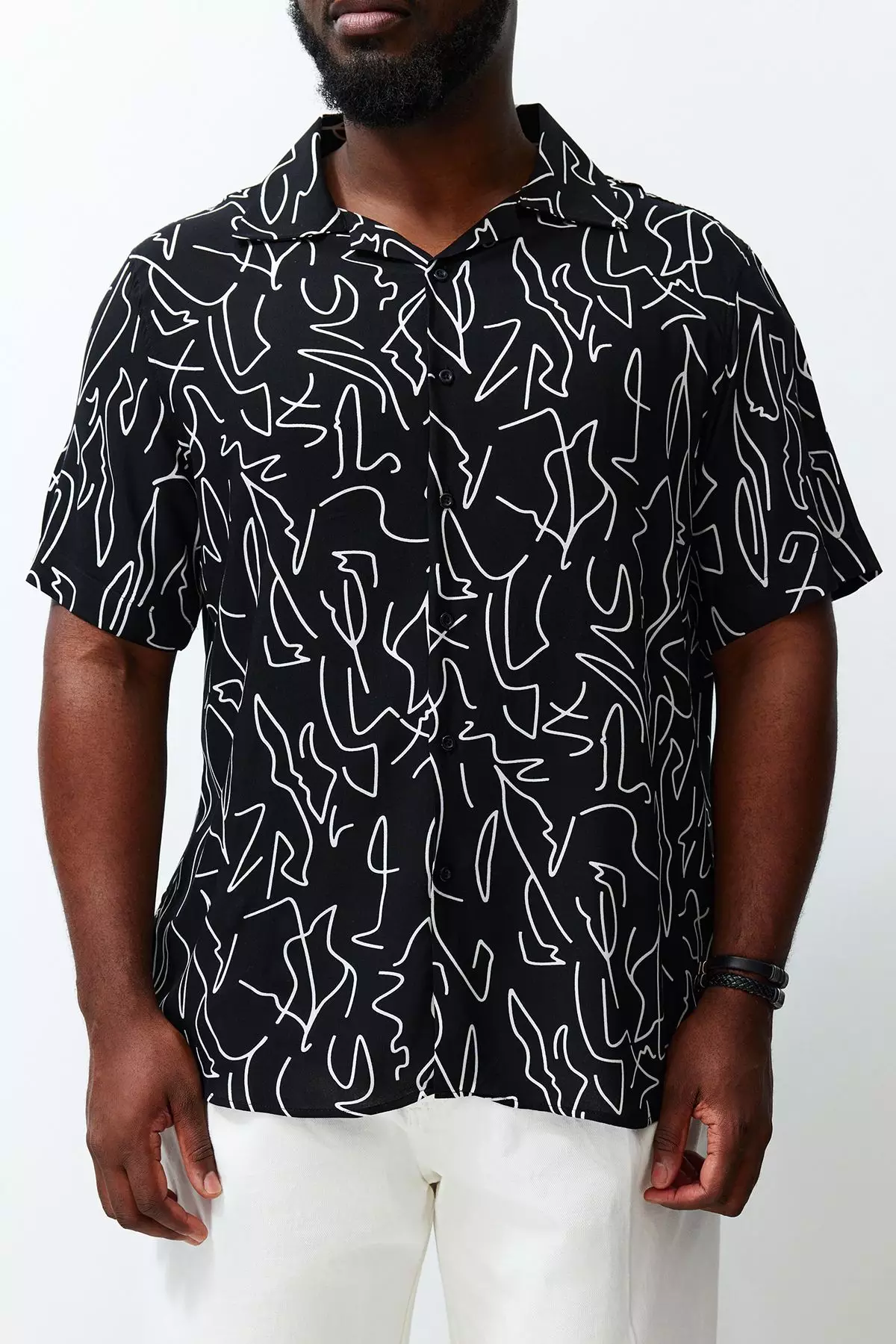 Plus Size Printed Summer Casual Shirt