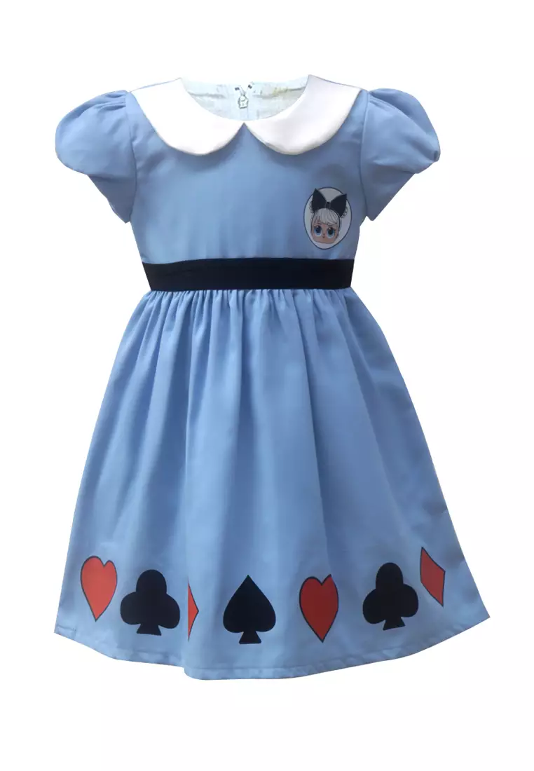 Two Mix Dress Anak Bahan Katun Usia 1-12 Tahun 4202