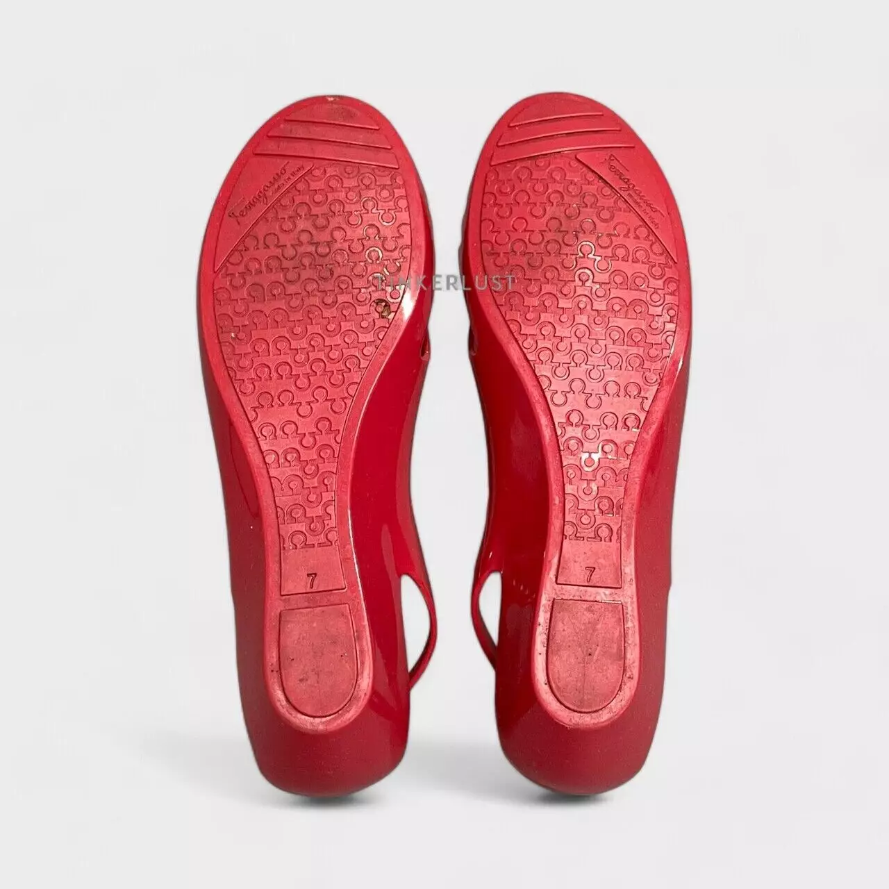Jelly shoes ferragamo asli discount