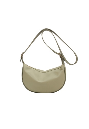 Lara green Women's Plain PU Leather Zipper Crossbody Bag Shoulder Bag - Green 2B1F4AC0C1D7DCGS_1