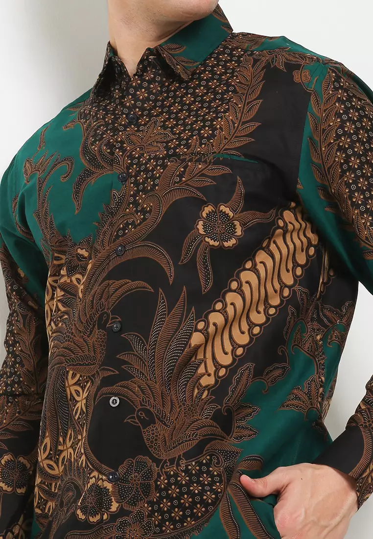 Mahesa Kemeja Batik Exclusive Premium Pria Casual Modern Lengan Panjang