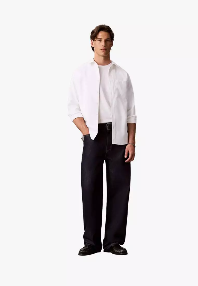 Jual Calvin Klein Calvin Klein - Baggy CK Classic Rinse Thermo Jeans ...