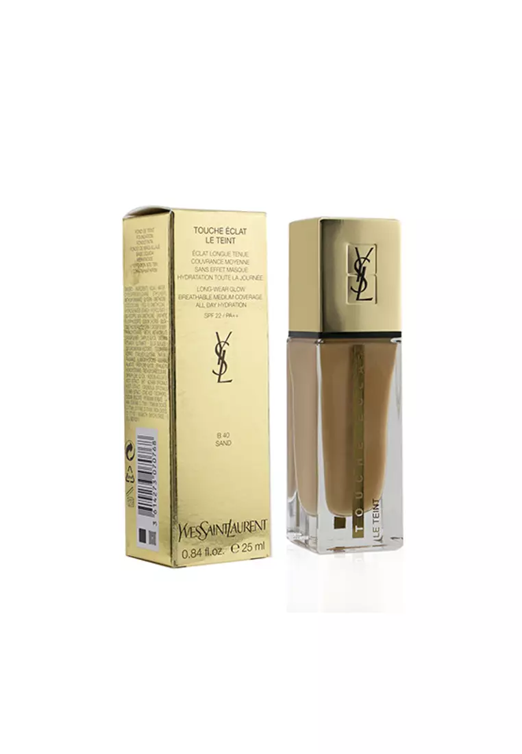 Discount on Yves Saint Laurent  shoes - SKU: Yves Saint Laurent - Touche Eclat Le Teint Long Wear Glow Foundation Spf22 - # B40 Sand 25ml/0.84oz