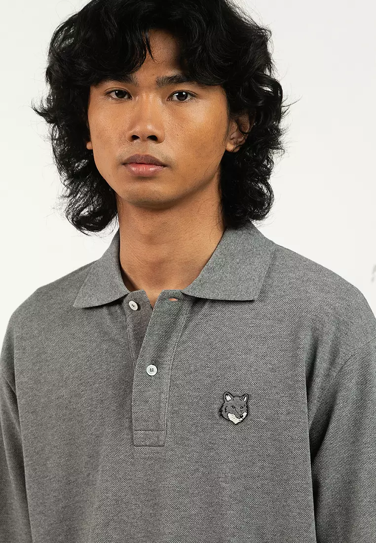 Buy Maison Kitsune Fox Head Comfort Polo Shirt 2026 Online | ZALORA