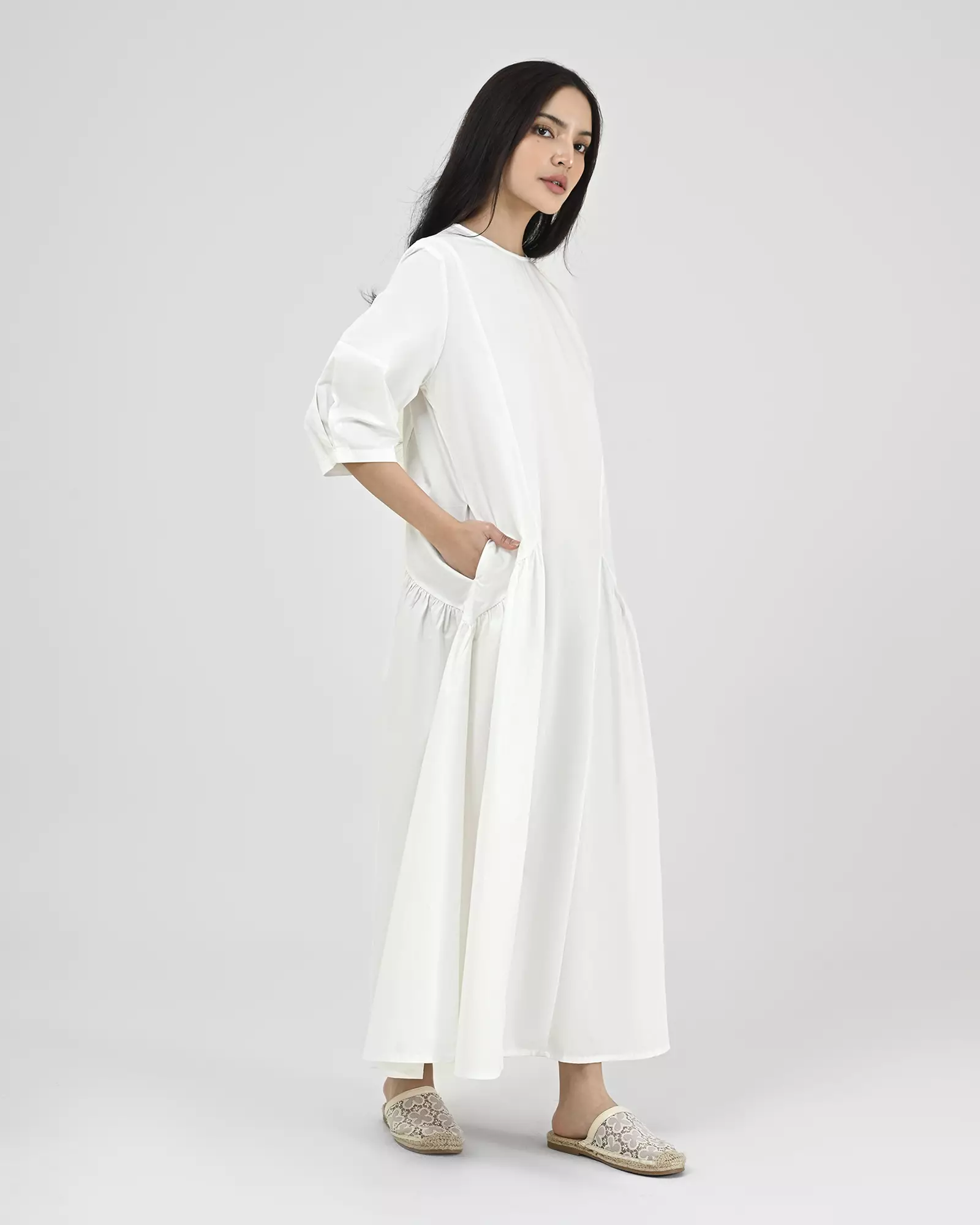 Geulis.id LULUSIA DRESS - Brokenwhite
