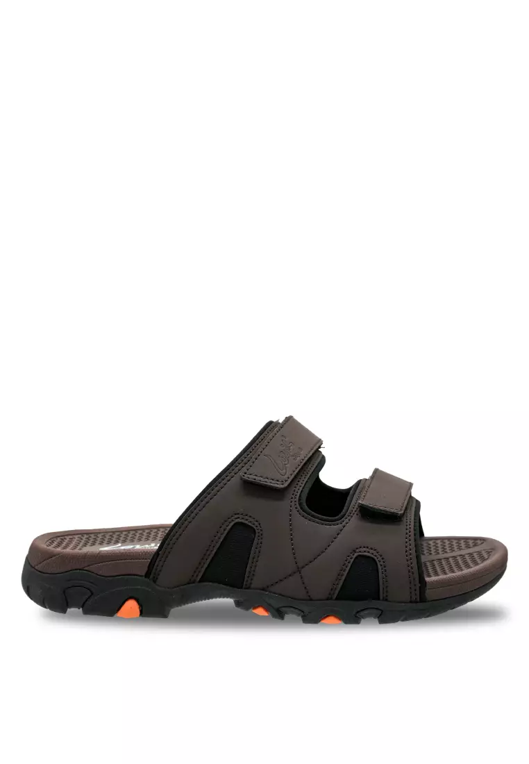 Discount on Louis Cuppers  shoes - SKU: Louis Cuppers Men Slip On Faux Leather Classic Casual Sandals - 240241243