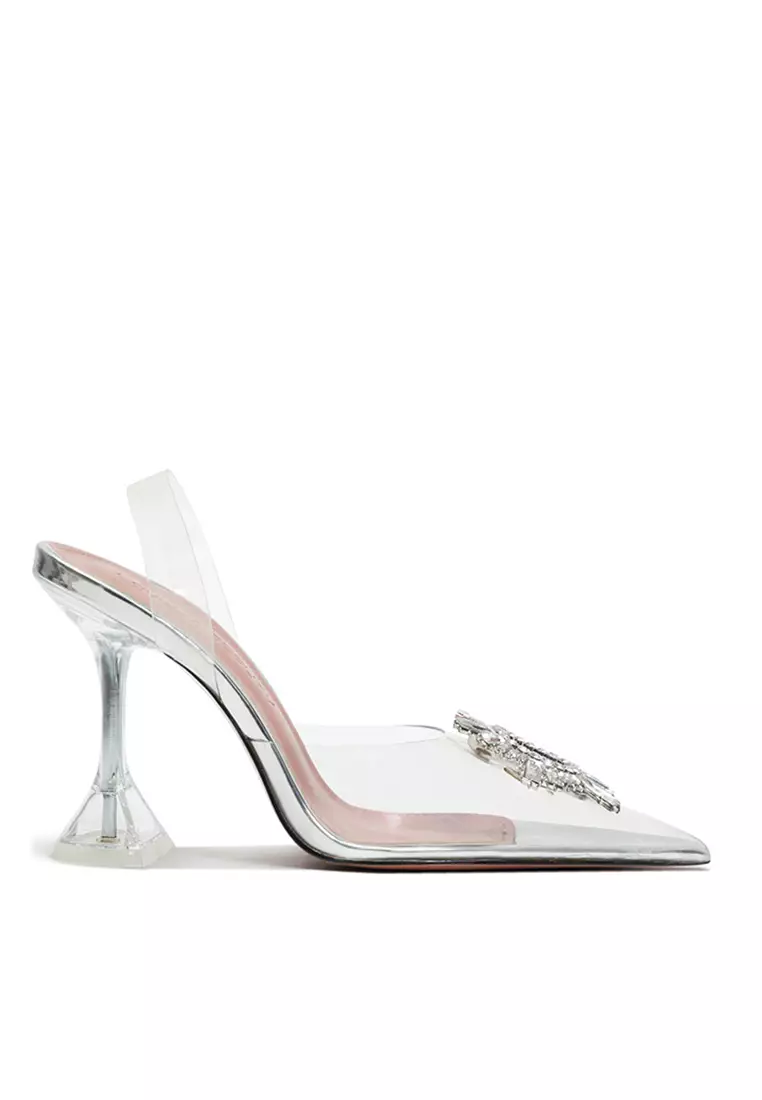 Discount on Twenty Eight Shoes  shoes - SKU: 10cm Crystal-Embellished Pvc Pumps Heels Shoes Hzl272