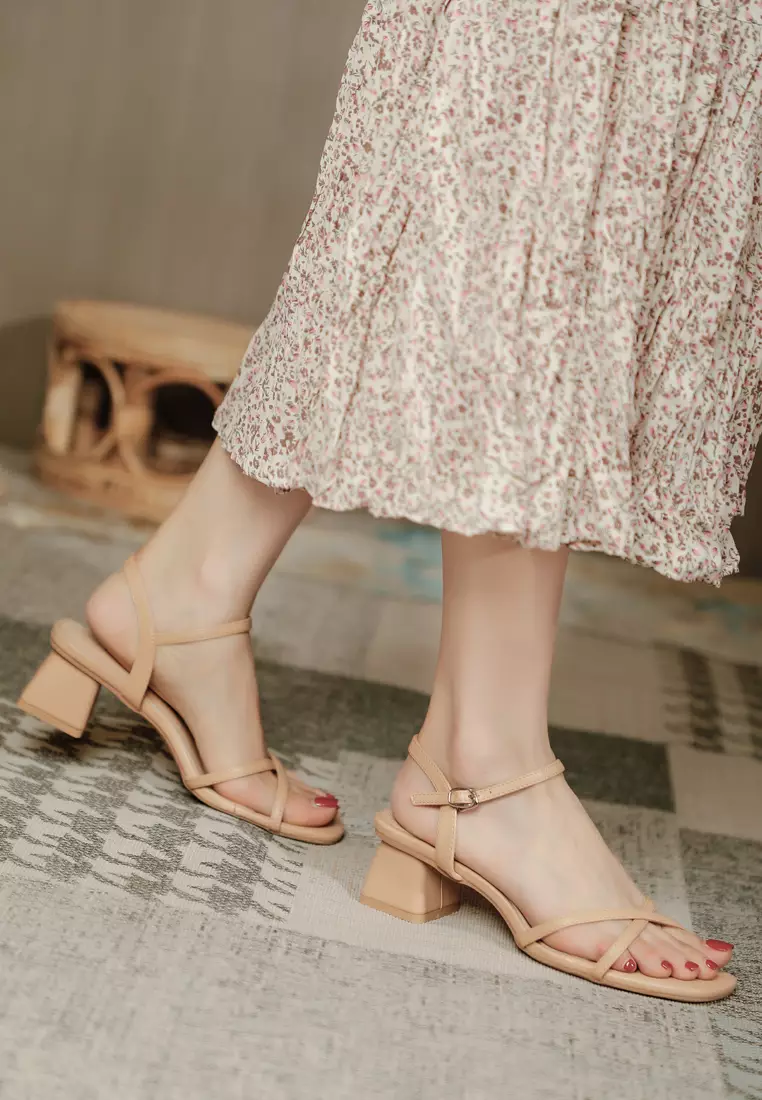 Girly Strap Mid Heel Sandals TE9448-12