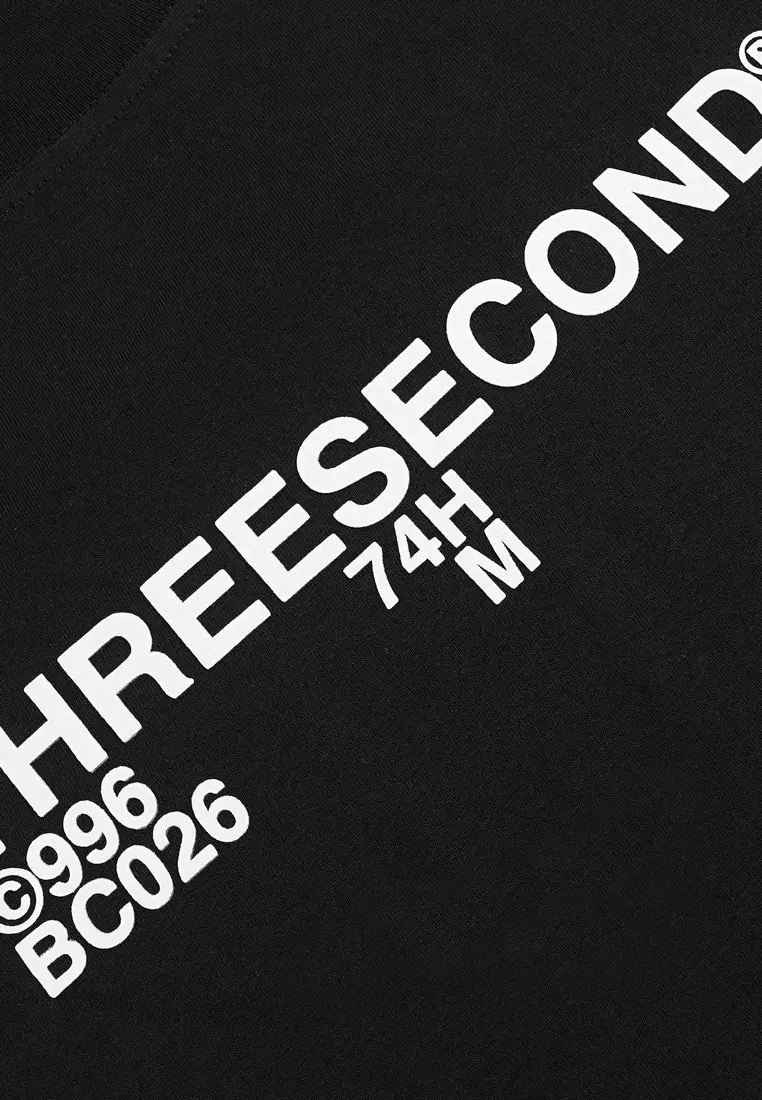 3Second Men's T-Shirt Short Sleeve Regular Fit Cotton BC026 OL-C150525