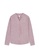 GIORDANO purple Women Cotton Linen V-Neck Long Sleeve Shirt 05341213 0C468AA811C814GS_1