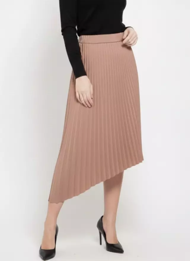 Rok Wanita Midi Pleats Skirt