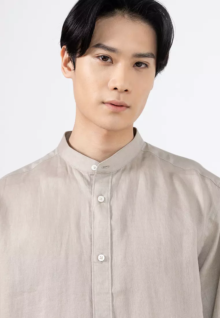 Regular-Fit 100% Linen Shirt
