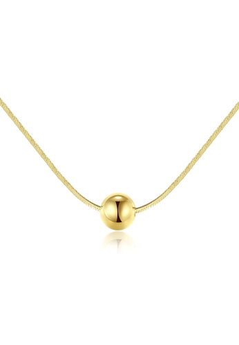 MATCH gold Premium S925 Beaded Golden Necklace 8C967ACE19A747GS_1