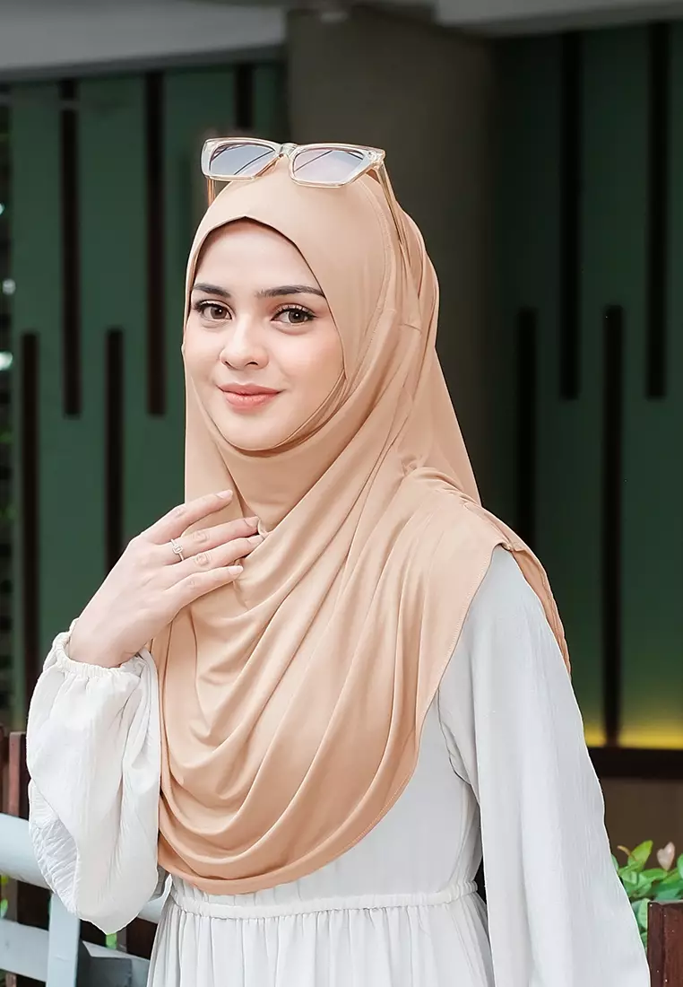 HIJAB INSTAN FATHIA - CARAMEL