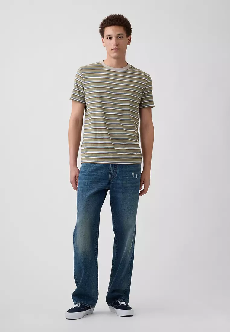 Everyday Soft Stripe Crew Neck T-Shirt