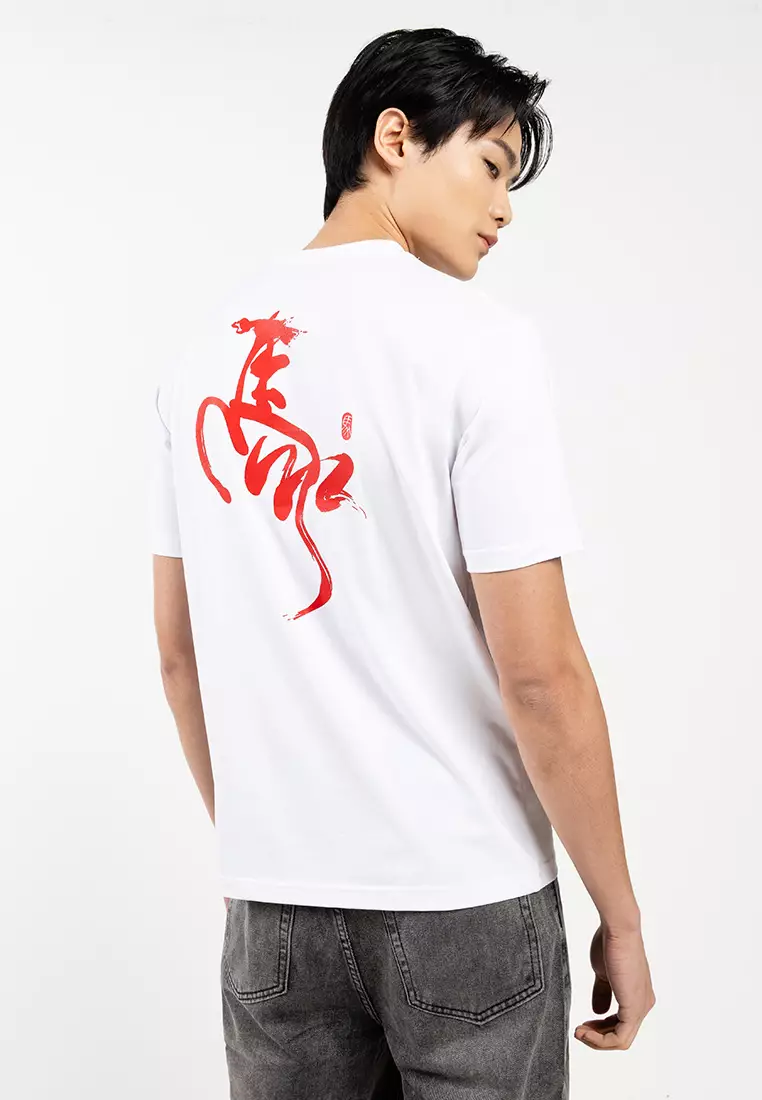 Chinese Scripted Horse 印花T恤
