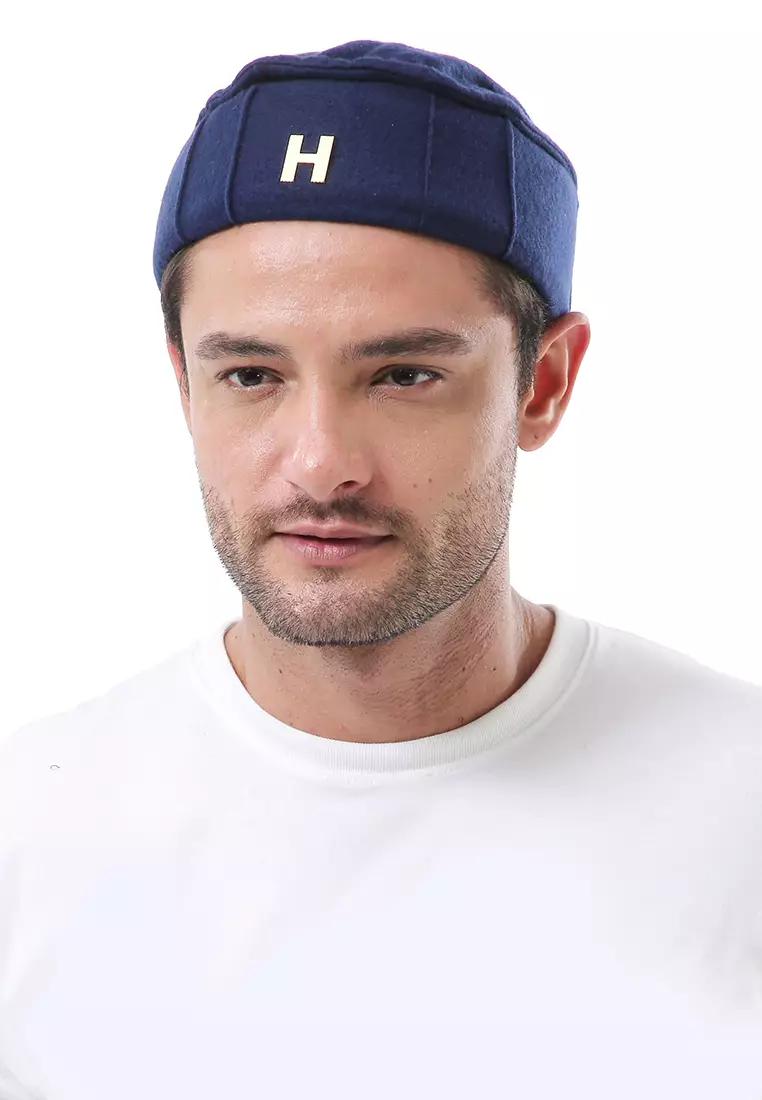 Kai Topi Peci Polos Pria Simple Design Material Plece ORIGINAL - Navy