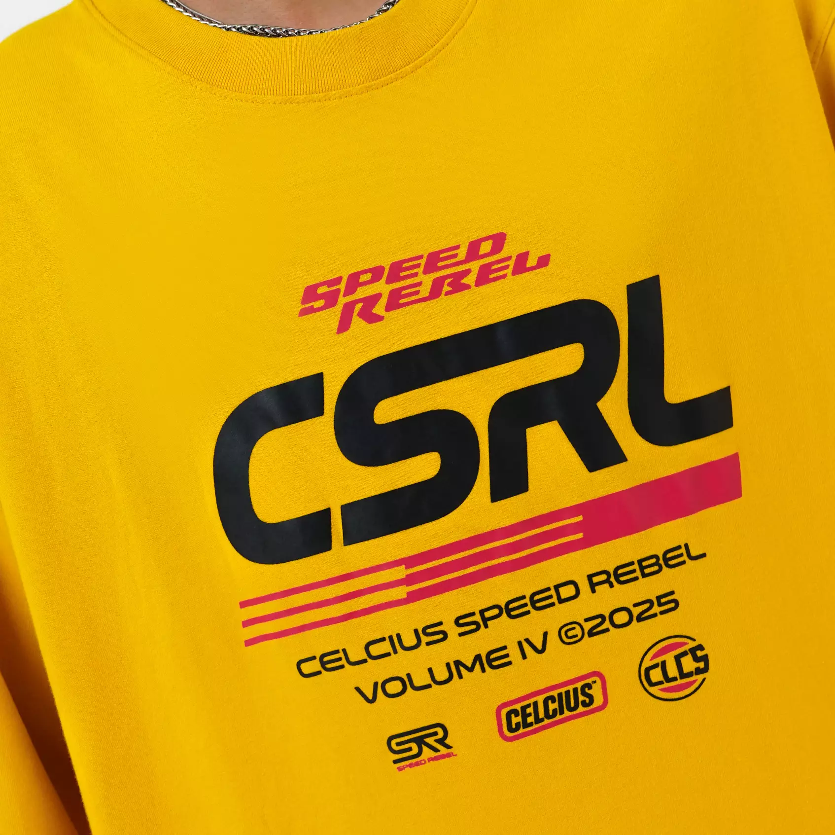 CELCIUS Speed Rebel Washed Team Longsleeve T-Shirt LIN001396C Kuning