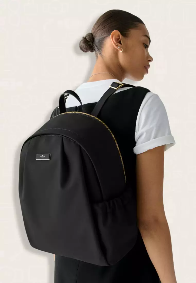 Kate Spade Carter Nylon Large Backpack Black