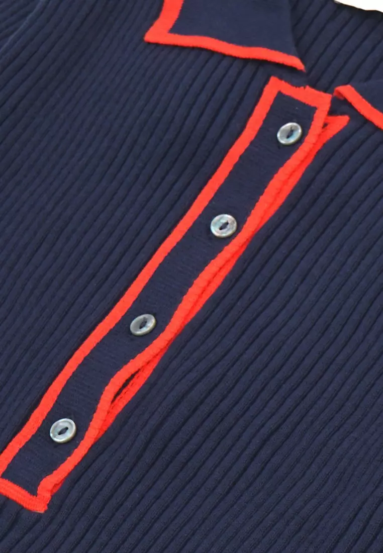 Greenlight Women's Crop Knitwear Long Sleeve Cotton Elastane Yumiko 021124