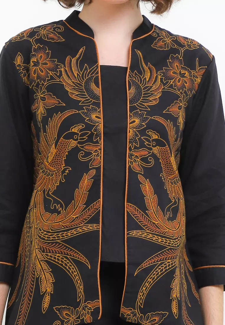 Blouse Atasan Wanita Batik Nazira Black