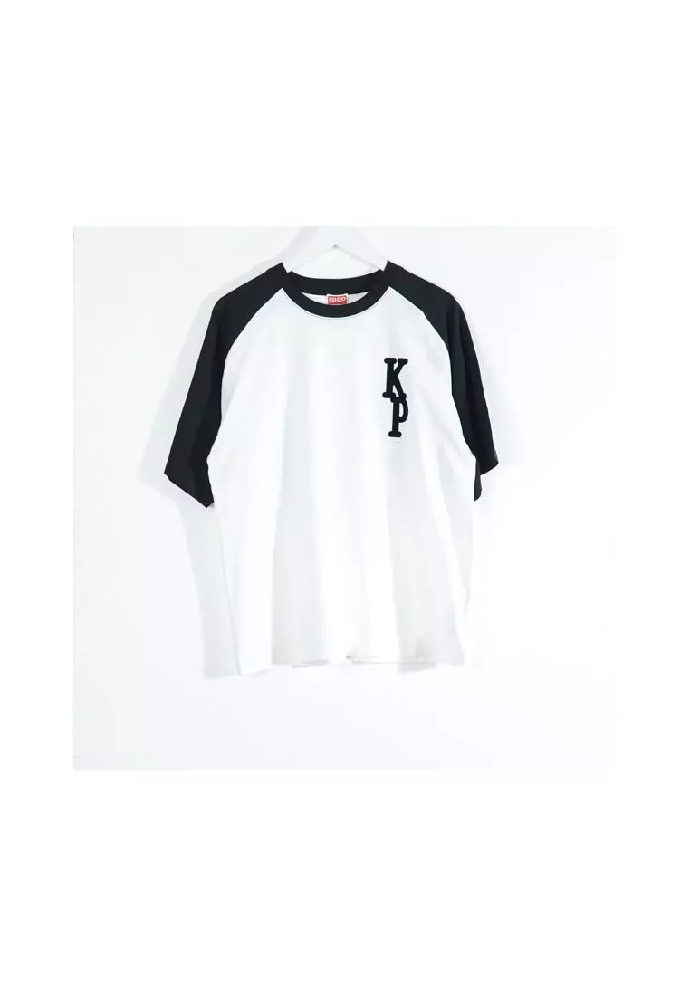 Jual KENZO Kaos KENZO 18 RUE VIVIENNE LE MONDE SLEEVE BLACK WHITE 