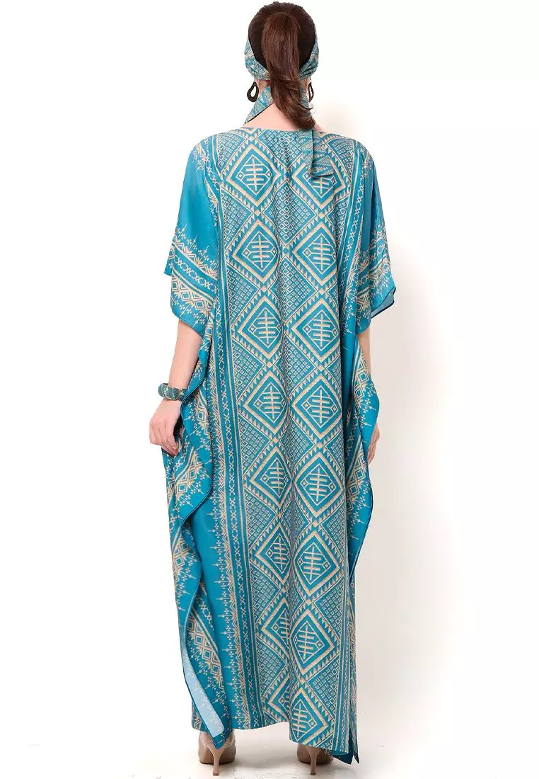 Kanzi Exclusive Short Sleeve Songket Kaftan