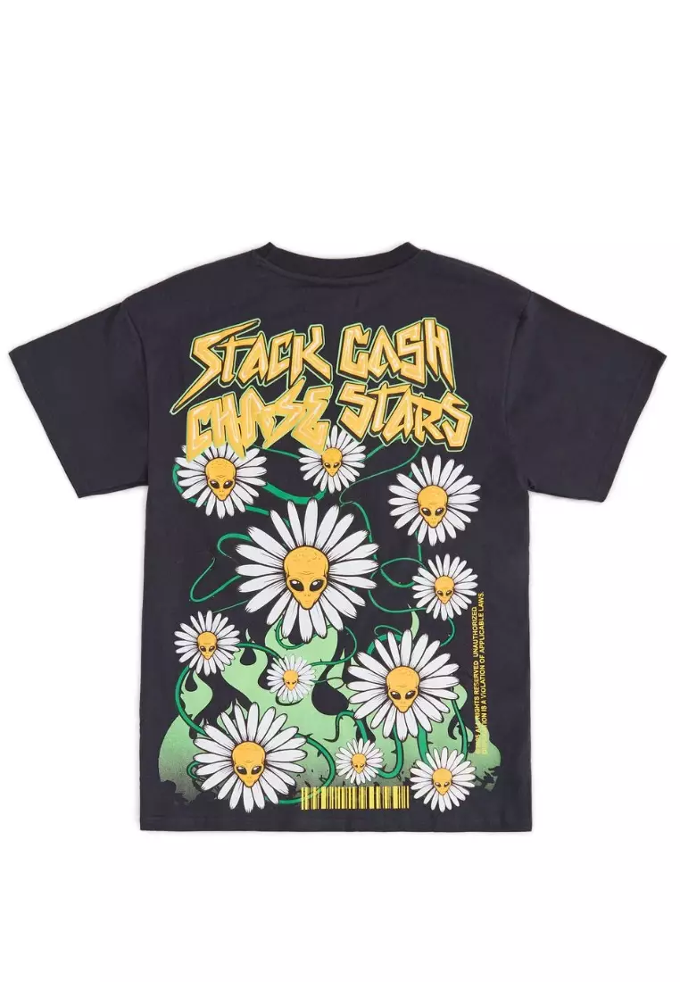 NYC Streetwear - Stack Cash Short Sleeves Tee - Black