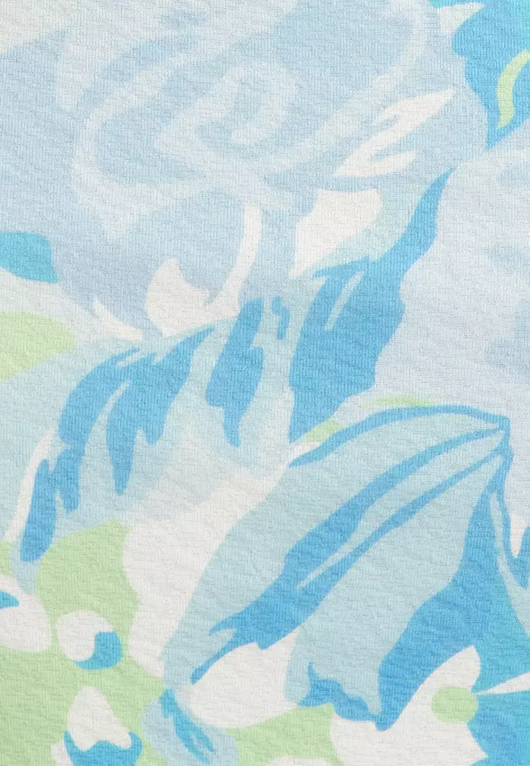 Jersey Off Shoulder Floral Dress