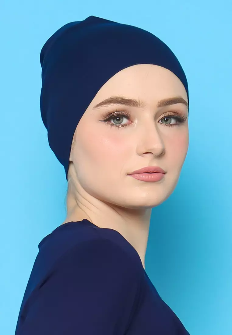 JV Hasanah Ciput Rayon Navy | Ciput Polos Rayon Adem