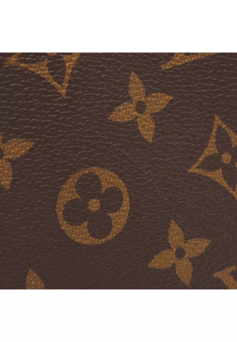 Pre-Loved Louis Vuitton avenue sling bag monogram macassar body bag PVC leather Brown black