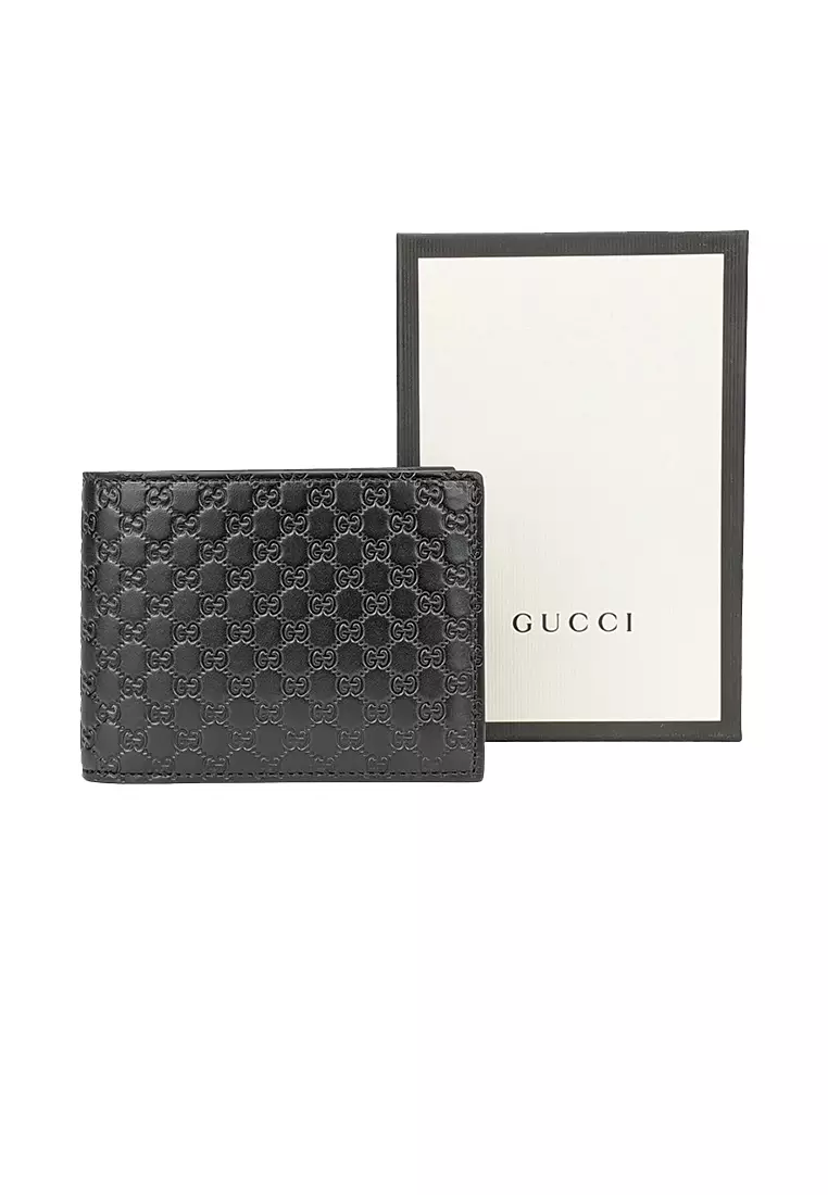 GG wallet with removable card case in black Supreme