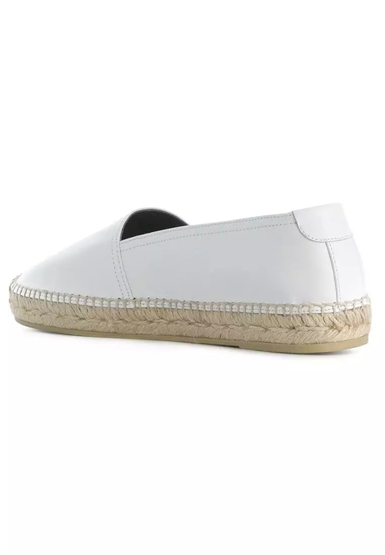 White espadrilles slip best sale ons