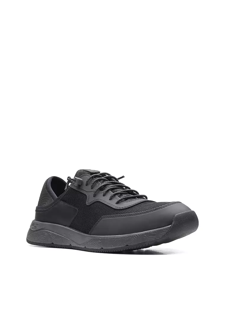 Buy Clarks Davis Low Sport Shoe Black Combi 2024 Online | ZALORA ...