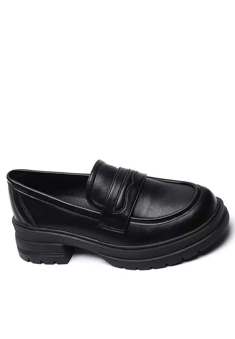 Discount on Twenty Eight Shoes  shoes - SKU: Platform Penny Microfiber Leather Loafers Ww8009-1